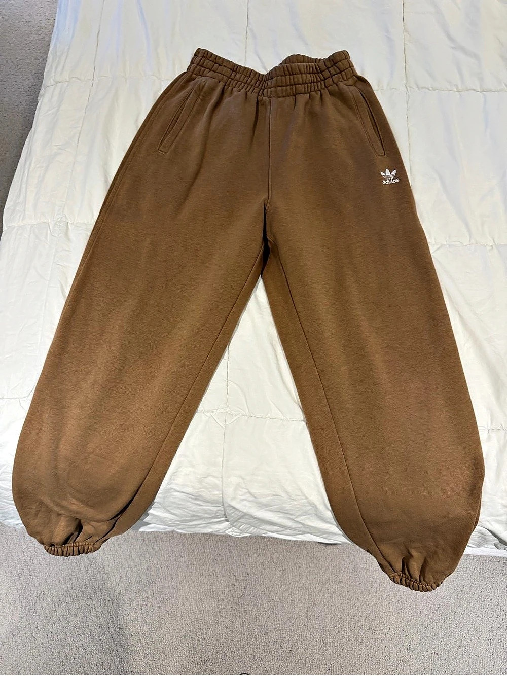 adidas Essentials Fleece Joggers Brown Medium
